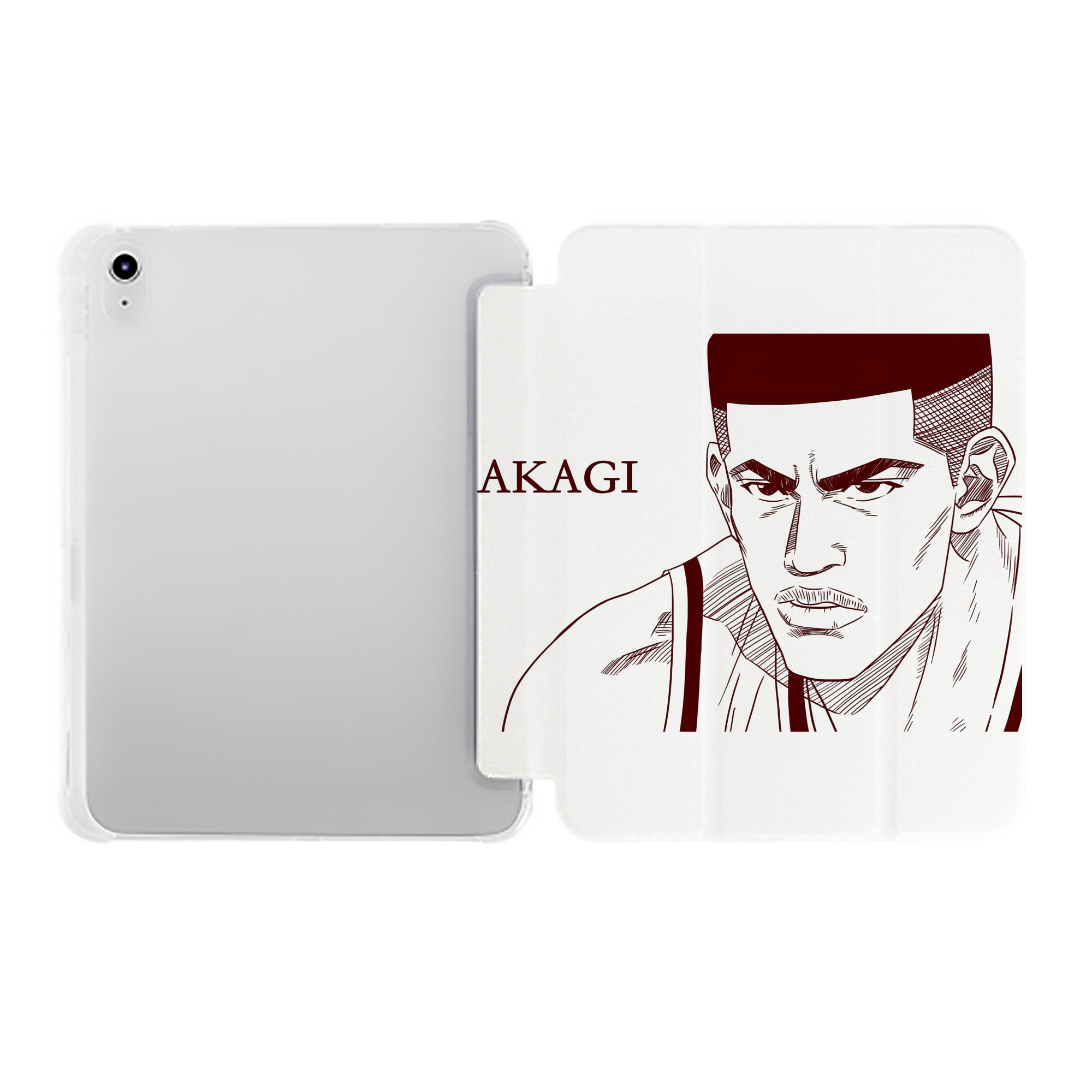 （画像用） SLAM DUNK／スラムダンク IPad ケース ペン収納付き 三つ折りスタンド PUレザー×シリコン 対応機種9.5/10.5/10.9インチ